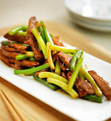 肉炒蒜薹