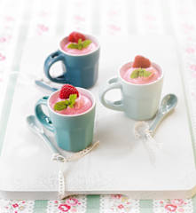 Frambozen - limoensorbet