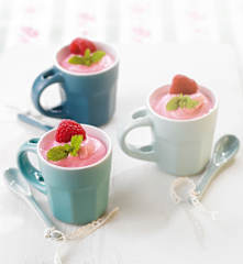 Sorbetto al lime e lamponi