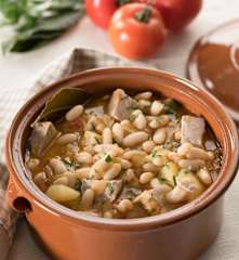 Bean Casserole with Fresh Tuna