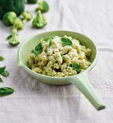 Massa com pesto de brócolos