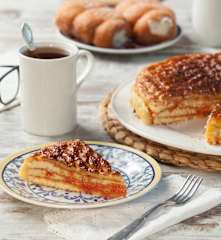 Torta deliziosa di mandorle