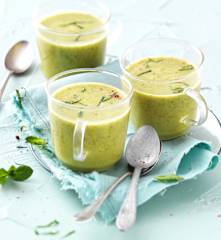 Soupe de courgette et menthe