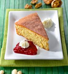 Torta di grano saraceno e lampone
