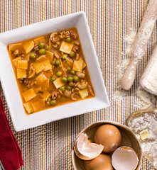 Quadrucci seppie e piselli