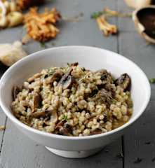 Pearl Barley Risotto with Mushrooms