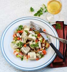 Sauté de veau aux pleurotes