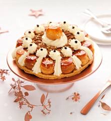 Saint-honoré au chocolat et à l'orange