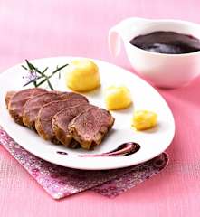 Magret de canard à la myrtille