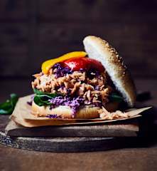 Pulled-Jackfrucht-Burger