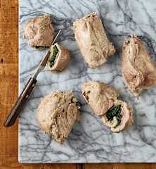Involtini di maiale con spinaci