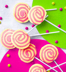 Sablés façon sucettes