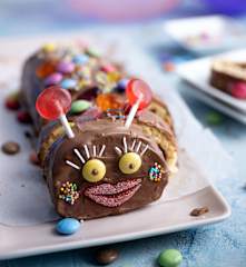 Caterpillar chocolate roll