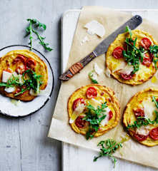Sweet potato and chickpea pizzas (Toddlers and beyond)