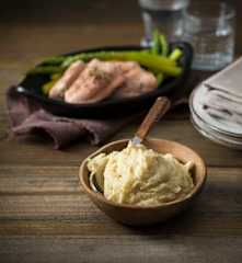 Parsnip and bean mash