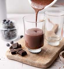 Batido de chocolate para una piel radiante