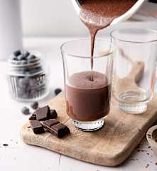 Shake au chocolat pour une peau éclatante