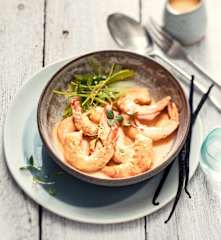 Crevettes à la vanille