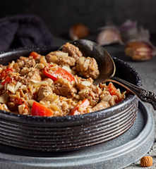 Filete de res con almendras