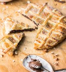 Hojaldre de chocolate y avellanas