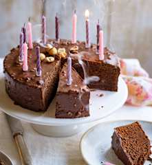 Gâteau au chocolat, glaçage rocher