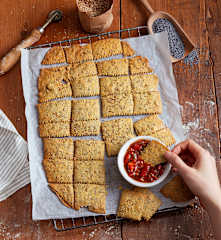 Kichererbsen-Cracker (glutenfrei, vegan)