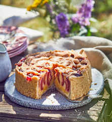 Zwetschgen-Eierlikör-Kuchen