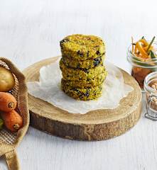 Burger di ceci e verdure