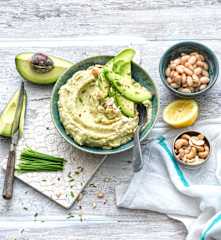 Houmous haricots blancs et avocat