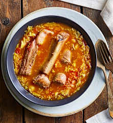 Verzata con puntine e salamelle a Cottura Lenta