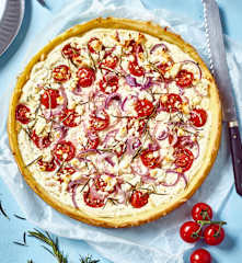 Kartoffeltarte mit Tomaten