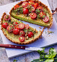 Kräuter-Ricotta-Tarte (Low Carb)