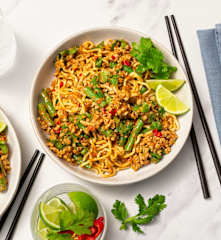 Quick and easy pork noodles