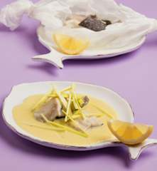 Fischfilet in cremiger Lauchsauce