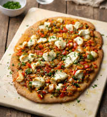 Mixed Pepper, Courgette and Goat's Cheese Tart