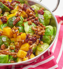 Cranberry-Pecan Brussels Sprouts