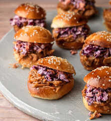Pulled Pork Brioche Sliders with Slaw