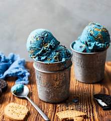 Glace Cookie Monster Cheesecake