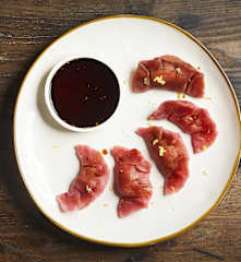 Dim sum di manzo e sedano