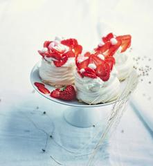 Minipavlova de Pâques aux fraises