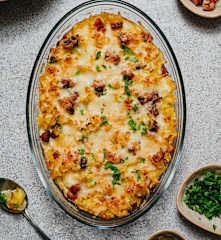 Zapékané těstoviny s uzeným masem