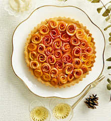 Crostata con rose di mele