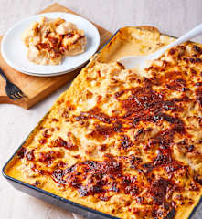 Chicken Breasts Au Gratin in Chipotle Salsa (Ben)