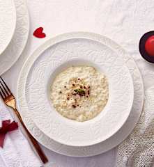 Risotto mascarpone e pepe rosa