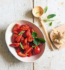 Salade de fraises au gingembre