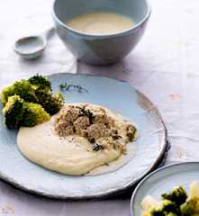 Spezzatino di maiale, purè di verdure e broccoli (Bimby Friend)