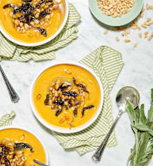Maple and Brown Butter Roasted Butternut Soup