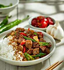 泡椒牛肉粒浇头