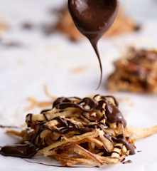 Maçã espiralizada desidratada com chocolate - TM5