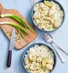 Poulet thaï et riz gluant